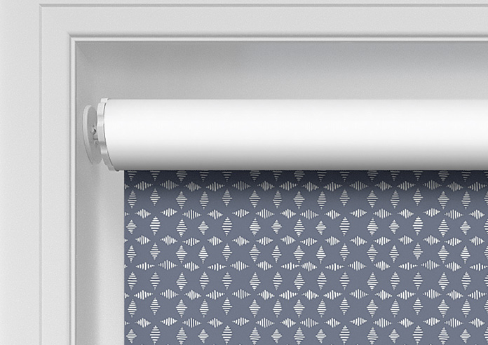 Diamond Tile, Victorian Blue - Twist&Fit Roller Blind - Image 10